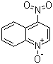 4-硝基喹啉-N-氧化物分子结构 (CAS 56-57-5)