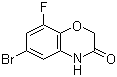 6-Bromo-8-fluoro-2H-benzo[b][1,4]oxazin-3(4H)-one molecular structure (CAS 560082-53-3)
