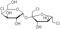 Sucralose molecular structure (CAS 56038-13-2)