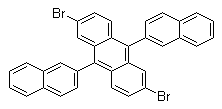 structure of CAS# 561064-15-1, 2,6-Dibromo-9,10-di-2-naphthalenyl-anthracene