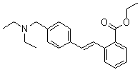 2-[(1E)-2-[4-[(Diethylamino)methyl]phenyl]ethenyl]benzoic acid ethyl ester molecular structure (CAS 561066-97-5)