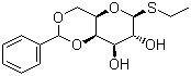Ethyl 4,6-O-benzylidene-thio-beta-D-galactoside molecular structure (CAS 56119-28-9)