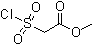 structure of CAS# 56146-83-9, (Methoxycarbonyl)methanesulfonyl chloride;2-Methoxy-2-oxoethanesulfonyl chloride; Chlorosulfonylacetic acid methyl ester; Methyl (chlorosulfonyl)acetate; Methyl 2-(chlorosulfonyl)acetate