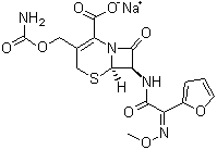 头孢呋辛钠分子结构 (CAS 56238-63-2)