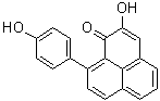 2-Hydroxy-9-(4-hydroxyphenyl)-1H-phenalen-1-one molecular structure (CAS 56252-02-9)
