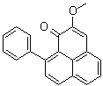 structure of CAS# 56252-05-2, 2-Methoxy-9-phenyl-1H-phenalen-1-one;Methoxyanigorufone