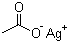 乙酸银分子结构 (CAS 563-63-3)