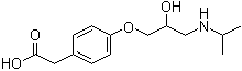 Metoprolol acid molecular structure (CAS 56392-14-4)