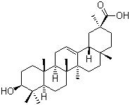 11-Deoxo-18beta-glycyrrhetic acid molecular structure (CAS 564-16-9)