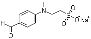 4-(N-Methyl-N-sulfoethyl)aminobenzaldehyde sodium saltsodium salt molecular structure (CAS 56405-41-5)