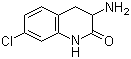 结构式 CAS# 56433-13-7, 3-氨基-7-氯-3,4-二氢喹啉-2(1H)-酮