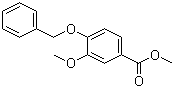 4-苄氧基-3-甲氧基苯甲酸甲酯分子结构 (CAS 56441-97-5)