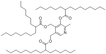 结构式 CAS# 564478-51-9, 吡哆辛三-己基癸酸酯
