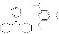 2-二环己基磷-2',4',6'-三异丙基联苯分子结构 (CAS 564483-18-7)