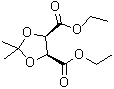 cis-2,2-Dimethyl-1,3-dioxolane-4,5-dicarboxylic acid diethyl ester molecular structure (CAS 56543-05-6)