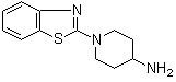 结构式 CAS# 565453-22-7, 1-(2-苯并噻唑基)-4-哌啶胺