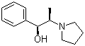 结构式 CAS# 56571-91-6, (1R,2S)-1-苯基-2-(1-吡咯烷基)-1-丙醇