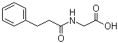 N-(3-Phenylpropionyl)glycine molecular structure (CAS 56613-60-6)