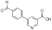 structure of CAS# 566198-28-5, 5-(4-Formylphenyl)-3-pyridinecarboxylic acid