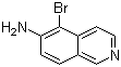 5-Bromoisoquinolin-6-amine molecular structure (CAS 566943-98-4)