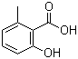 2-羟基-6-甲基苯甲酸分子结构 (CAS 567-61-3)