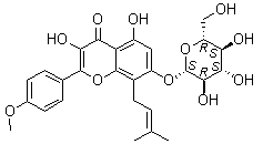 结构式 CAS# 56725-99-6, 淫羊藿次苷