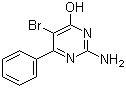 2-氨基-5-溴-6-苯基嘧啶-4-醇分子结构 (CAS 56741-95-8)
