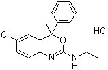 structure of CAS# 56776-32-0, Etifoxine hydrochloride;6-Chloro-N-ethyl-4-methyl-4-phenyl-4H-3,1-benzoxazin-2-amine monohydrochloride; Stresam