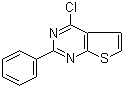 结构式 CAS# 56843-80-2, 4-氯-2-苯基噻吩并[2,3-d]嘧啶