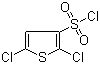 2,5-二氯-3-氯磺酰基噻吩分子结构 (CAS 56946-83-9)