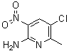 5-氯-6-甲基-3-硝基-2-吡啶胺分子结构 (CAS 56960-82-8)