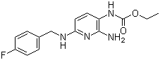 structure of CAS# 56995-20-1, Flupirtine;Ethyl N-[2-amino-6-[(4-fluorophenyl)methylamino]pyridin-3-yl]carbamate