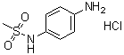 N-(4-氨基苯基)甲烷磺酰胺单盐酸盐分子结构 (CAS 57005-04-6)