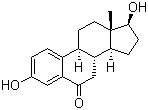 structure of CAS# 571-92-6, 6-Ketoestradiol;(17b)-3,17-Dihydroxyestra-1,3,5(10)-trien-6-one