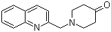 结构式 CAS# 571147-27-8, 1-((喹啉-2-基)甲基-4-哌啶酮