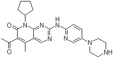 Palbociclib molecular structure (CAS 571190-30-2)