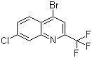 4-Bromo-7-chloro-2-(trifluoromethyl)quinoline molecular structure (CAS 57124-19-3)