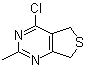 4-Chloro-5,7-dihydro-2-methyl-thieno[3,4-d]pyrimidine molecular structure (CAS 5719-46-0)