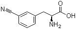 结构式 CAS# 57213-48-6, L-3-氰基苯丙氨酸