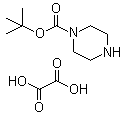 1-Piperazinecarboxylic acid tert-butyl ester ethanedioate molecular structure (CAS 57260-72-7)