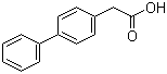 structure of CAS# 5728-52-9, 4-Biphenylacetic acid;Felbinac