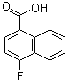 4-氟-1-萘甲酸分子结构 (CAS 573-03-5)