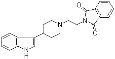 4-(3-Indolyl)-1-(2-phthalimidoethyl)piperidine molecular structure (CAS 57311-64-5)