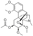 Dihydroepistephamiersine 6-acetate molecular structure (CAS 57361-74-7)