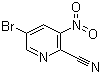 5-溴-2-氰基-3-硝基吡啶分子结构 (CAS 573675-25-9)