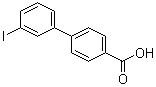 结构式 CAS# 5737-84-8, 3'-碘联苯-4-羧酸