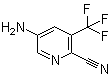 structure of CAS# 573762-62-6, 5-Amino-3-(trifluoromethyl)pyridine-2-carbonitrile;5-Amino-2-cyano-3-(trifluoromethyl)pyridine; 5-Amino-3-(trifluoromethyl)2-cyanopyridine