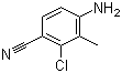 3-Chloro-4-cyano-2-methylaniline molecular structure (CAS 573768-09-9)