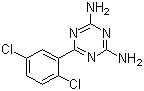 结构式 CAS# 57381-26-7, 伊索拉定; 2,4-二氨基-6-(2,5-二氯苯基)-1,3,5-三嗪