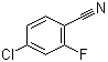 结构式 CAS# 57381-51-8, 4-氯-2-氟苯腈; 4-氯-2-氟苯甲腈